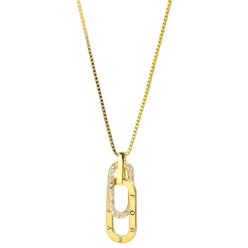 BowLift | Dainty Forever Paperclip Love Necklace