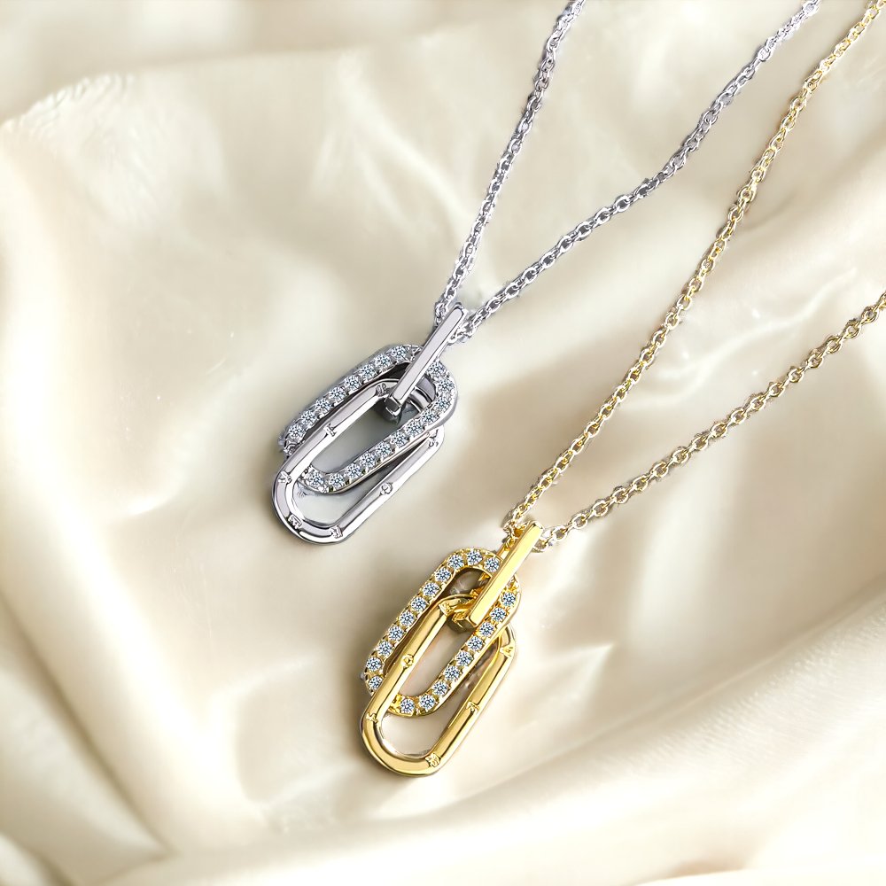 BowLift | Dainty Forever Paperclip Love Necklace