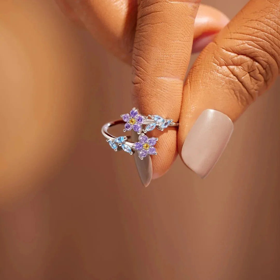 BowLift | Dainty Forget-Me-Nots Floral Ring
