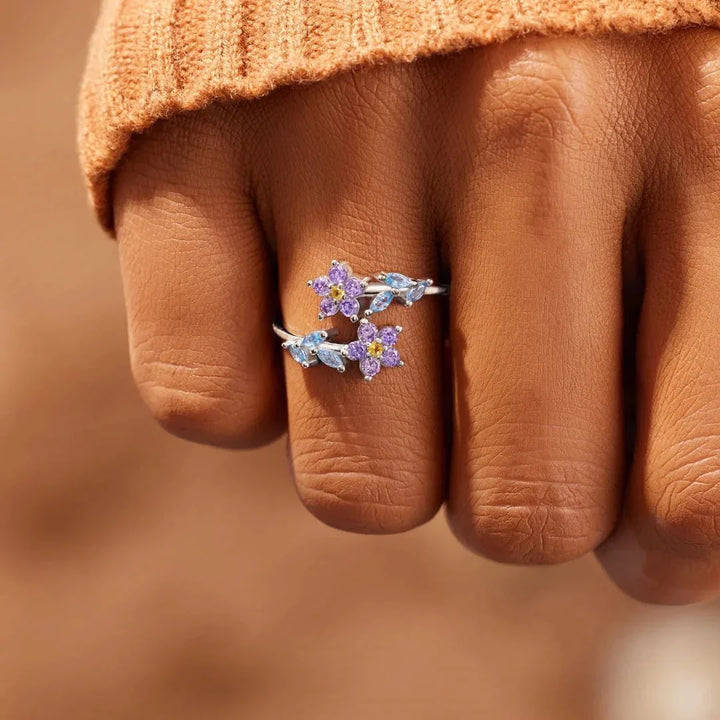BowLift | Dainty Forget-Me-Nots Floral Ring