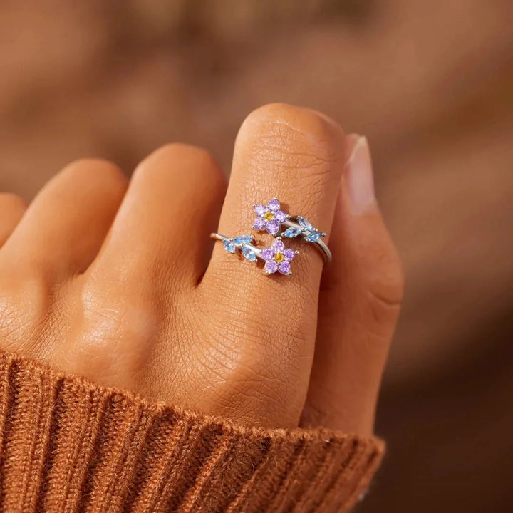 BowLift | Dainty Forget-Me-Nots Floral Ring