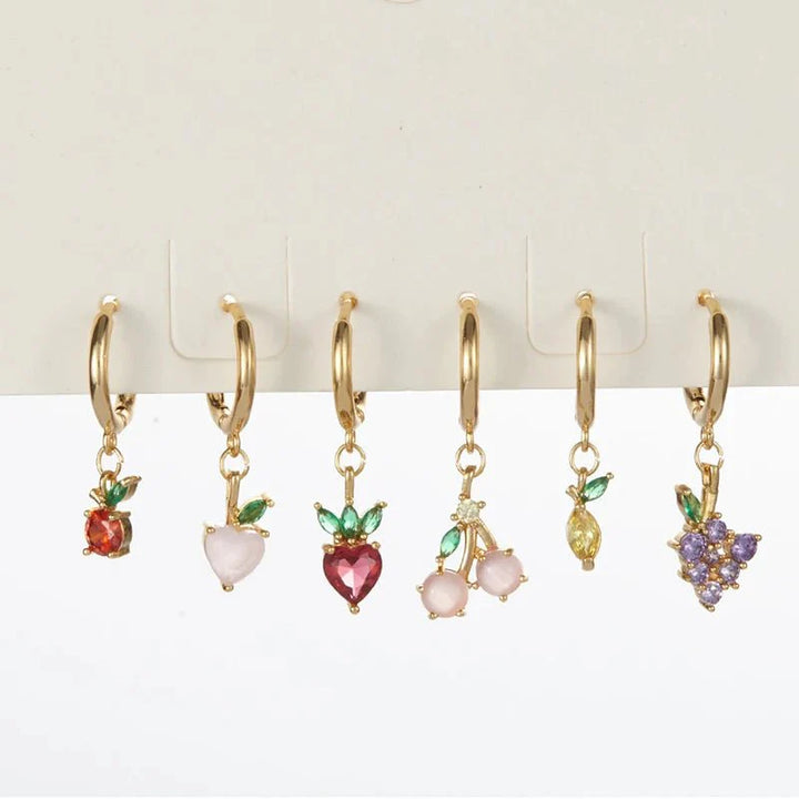 BowLift | Dainty Fruit Hoop & Stud Earrings
