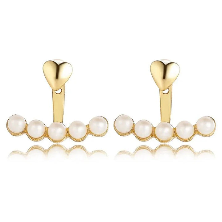 BowLift | Dainty Heart Pearls Earrings