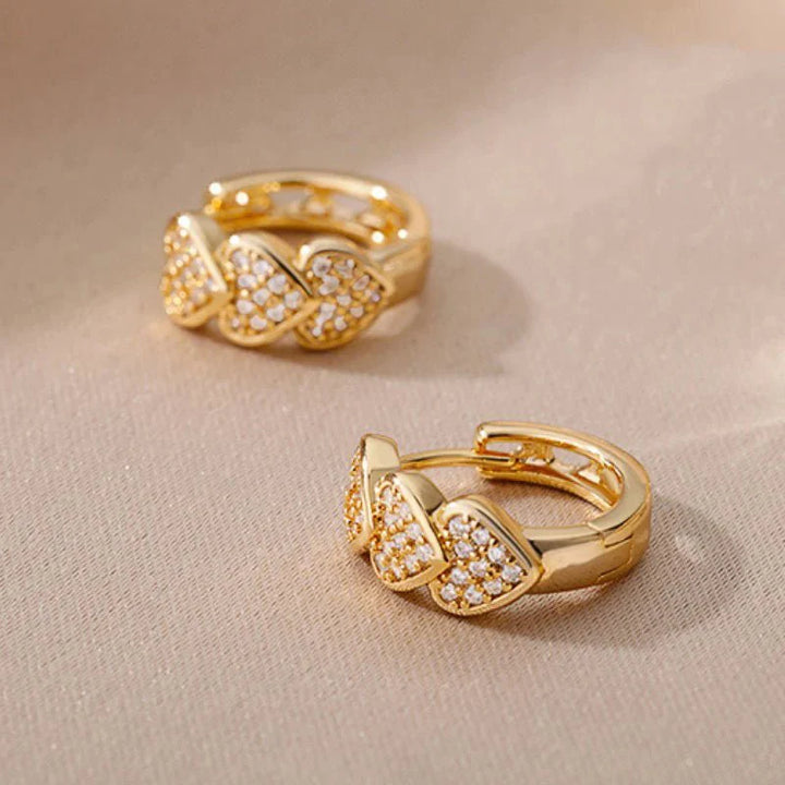 BowLift | Dainty Hoop Heart Earrings