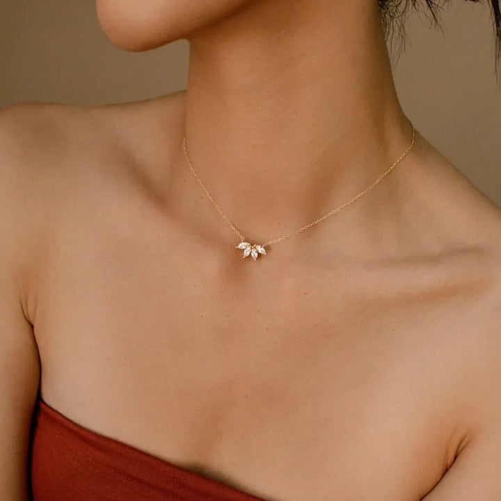 BowLift | Dainty Lotus Floral Necklace