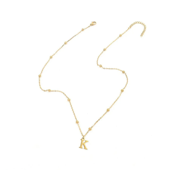 BowLift | Dainty Satellite Chain Letter Initial Necklace