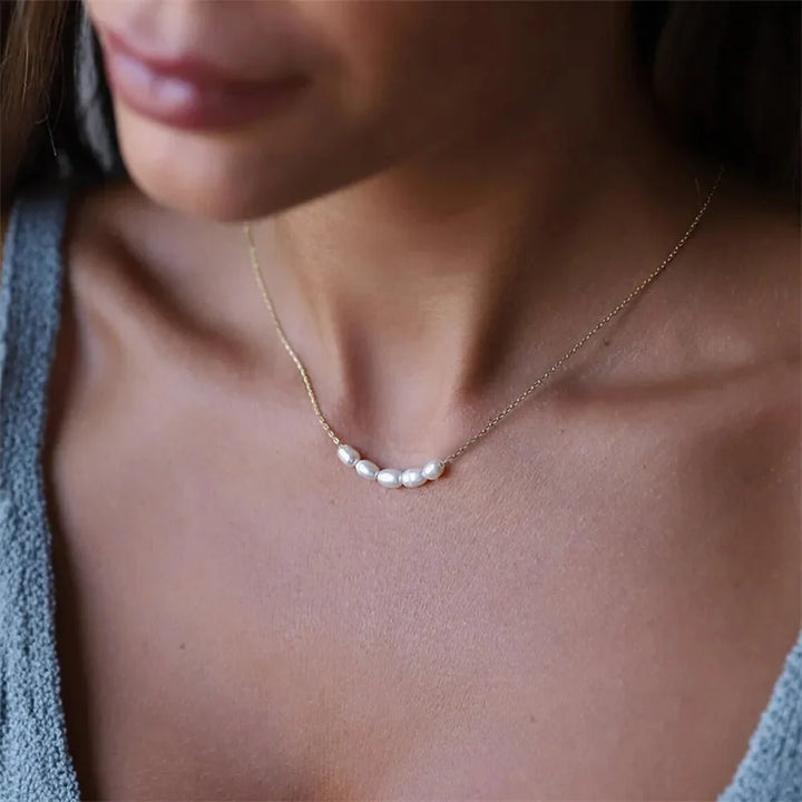BowLift | Dainty Strung Beaded Chain Necklace