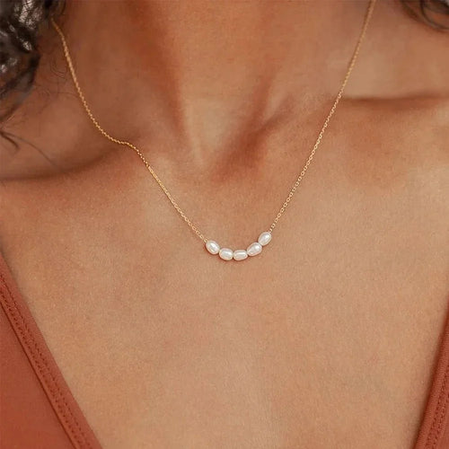 BowLift | Dainty Strung Beaded Chain Necklace