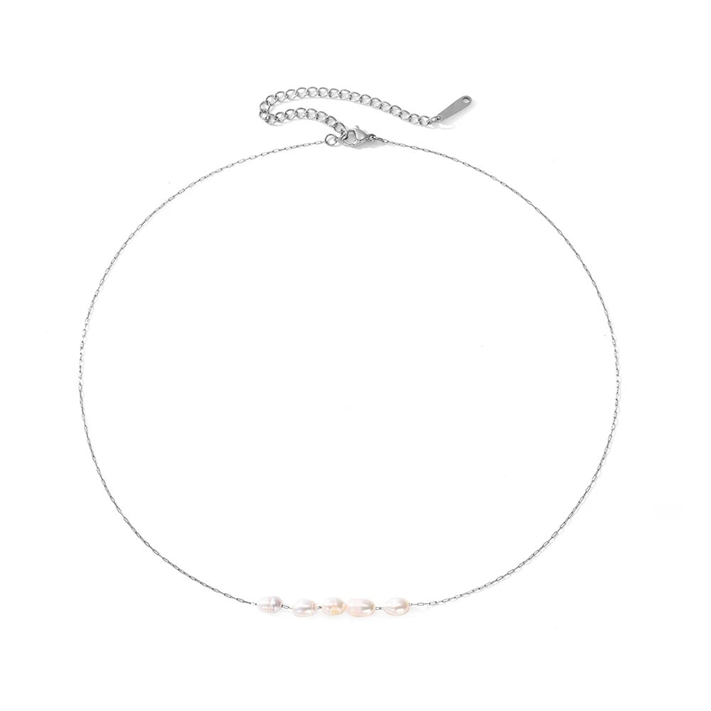 BowLift | Dainty Strung Beaded Chain Necklace