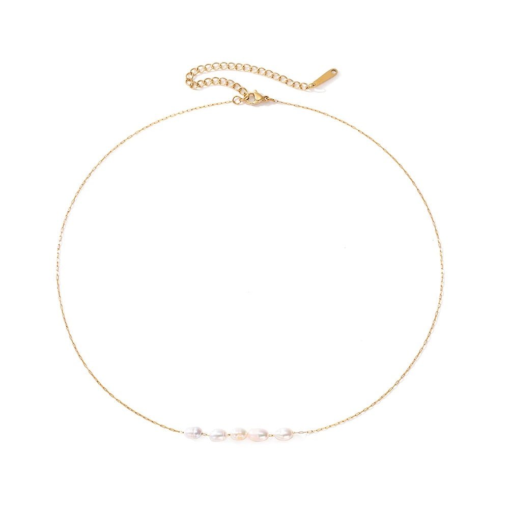 BowLift | Dainty Strung Beaded Chain Necklace