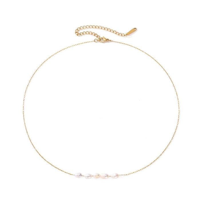 BowLift | Dainty Strung Beaded Chain Necklace