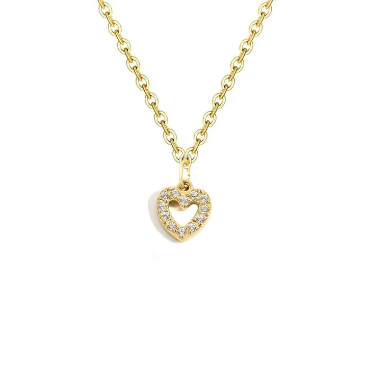 BowLift | Dainty Zircon Letter Initial, Number, Symbol Chain Necklace