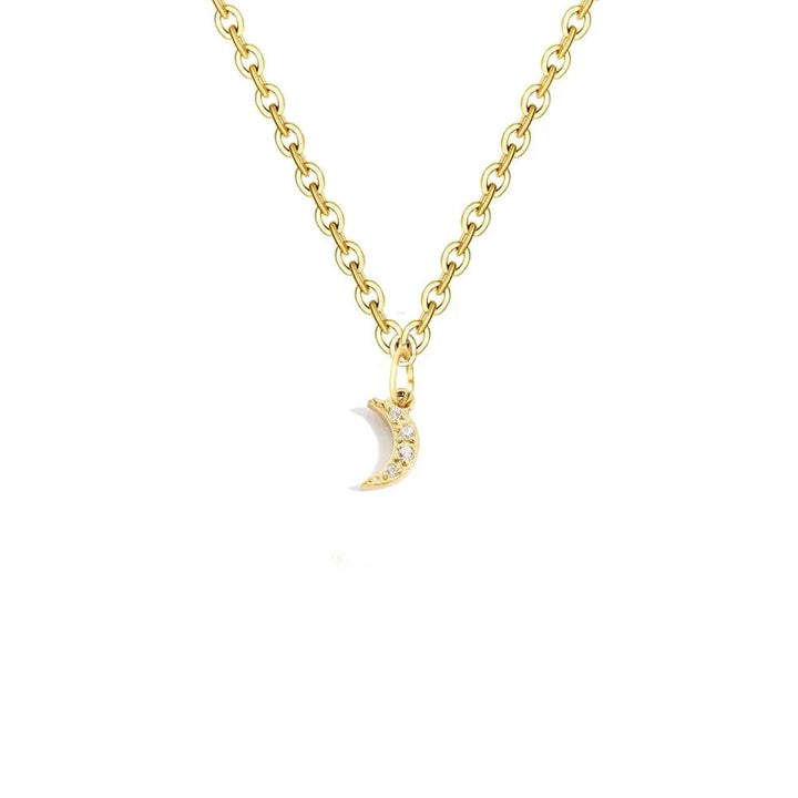 BowLift | Dainty Zircon Letter Initial, Number, Symbol Chain Necklace