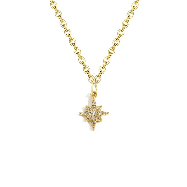 BowLift | Dainty Zircon Letter Initial, Number, Symbol Chain Necklace
