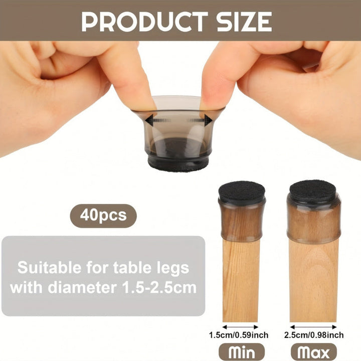 Chair leg felt gliders caps | Bowlift