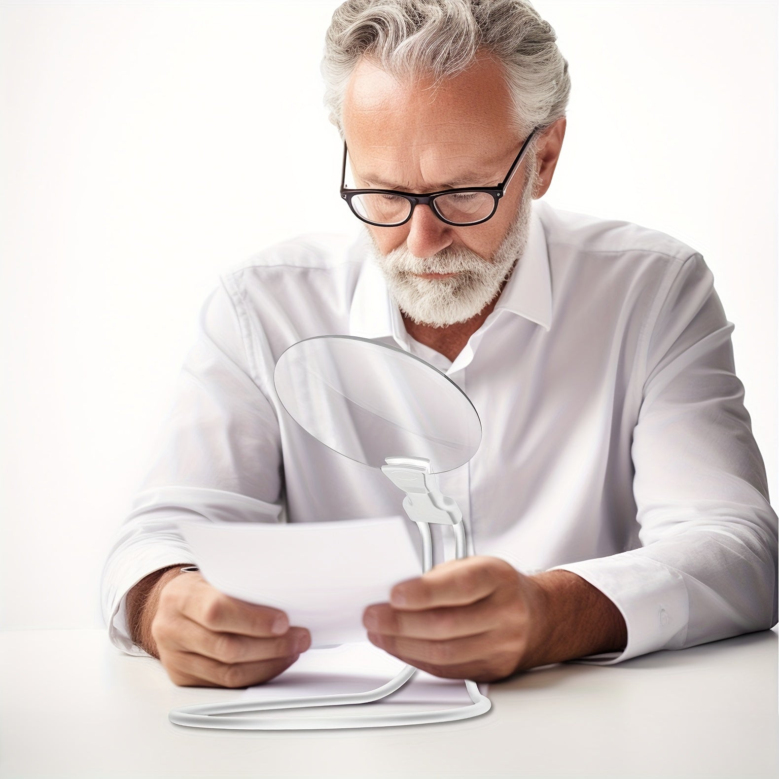 BowLift | 5X Magnifying Glass Pro – Hands-Free Adjustable Neck Magnifier for Reading, Crafts & Seniors