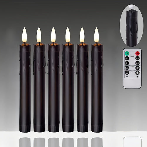 FlickerGlow - Realistic Flame-free LED Candles with Remote Control Bowlift