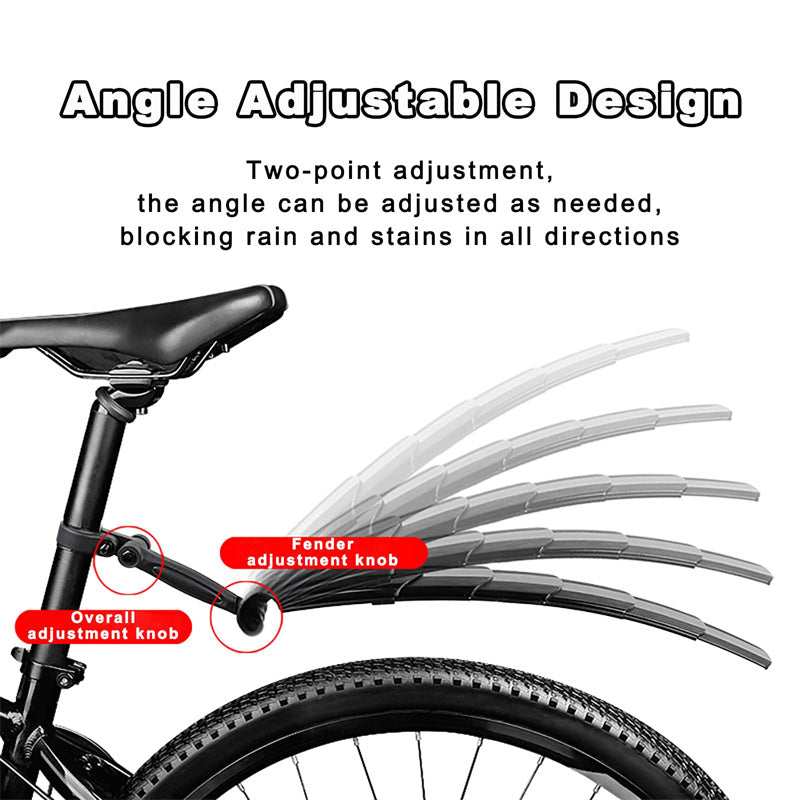 Bike mudguard set retractable adjustable | Bowlift