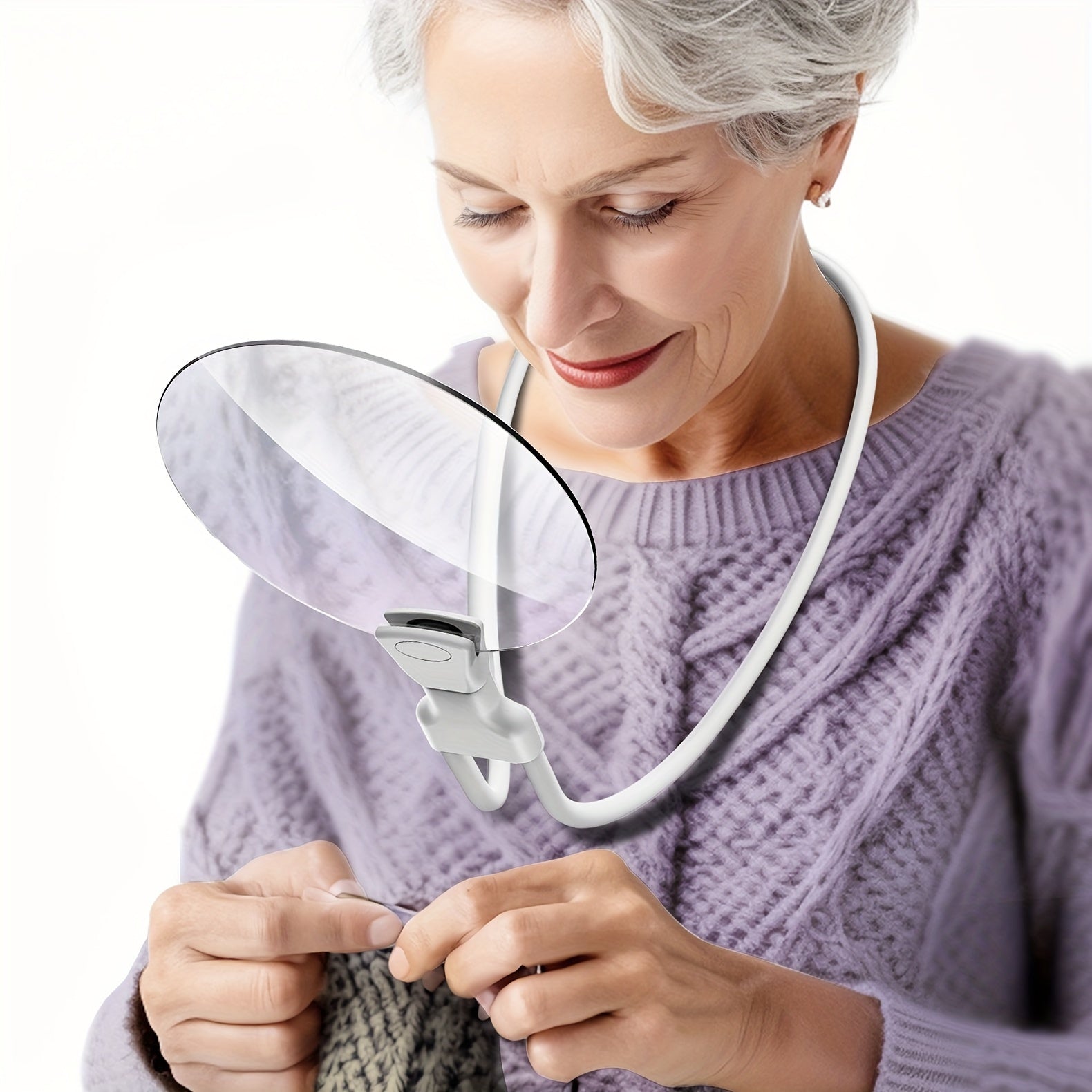 BowLift | 5X Magnifying Glass Pro – Hands-Free Adjustable Neck Magnifier for Reading, Crafts & Seniors