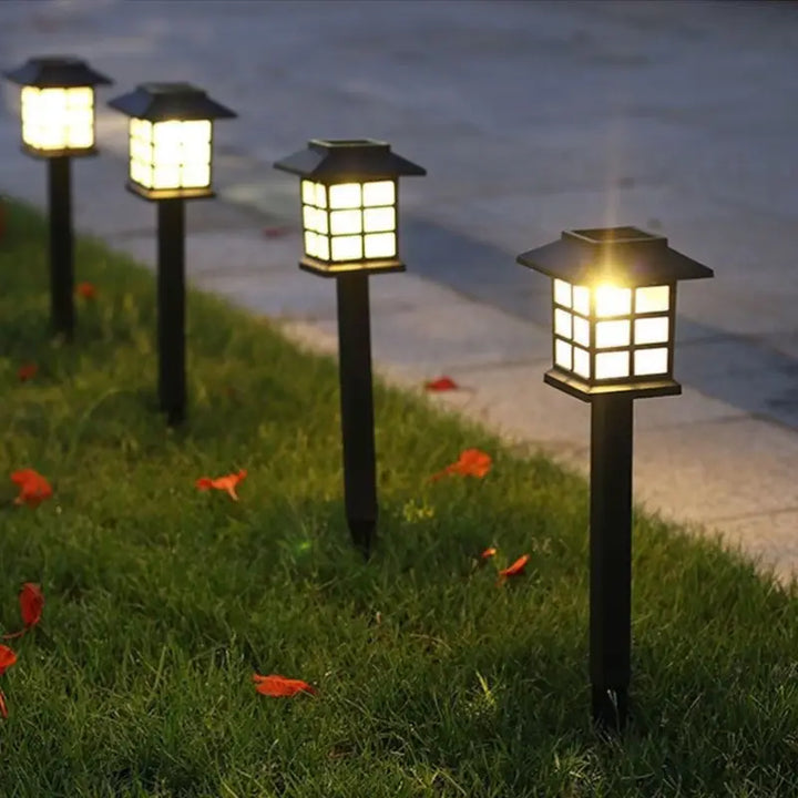 BowLift | Solar Garden Lights in Lantern Style – Waterproof LED Path Lighting for Outdoor Areas