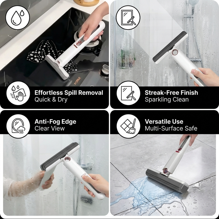 Mini cleaning stick with squeegee | Bowlift