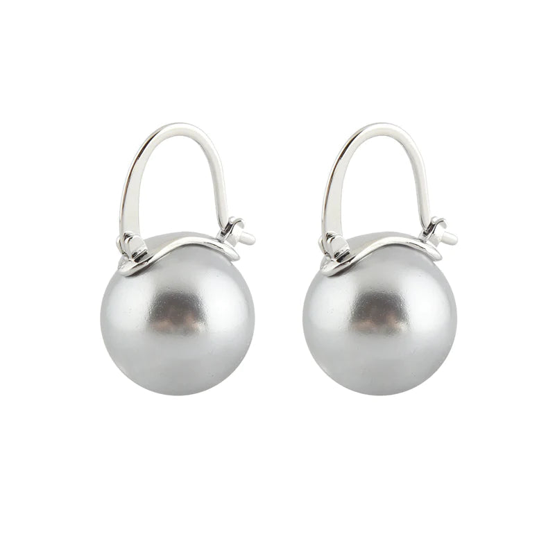 BowLift | Black Pearl Earrings  Available in White Champagne Grey Gold and Black  Pearl Dangle Earrings