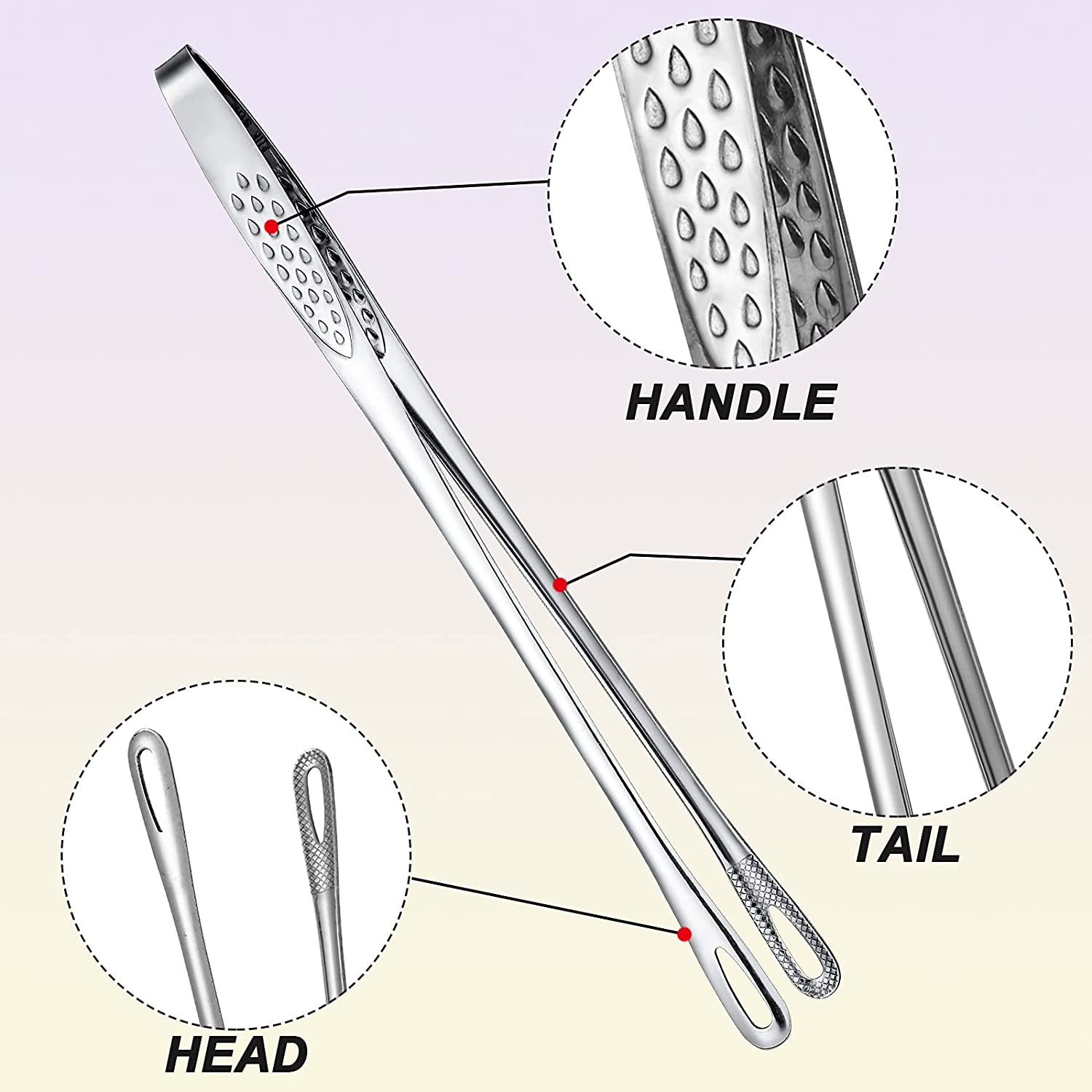 BowLift | Stainless steel grill tongs