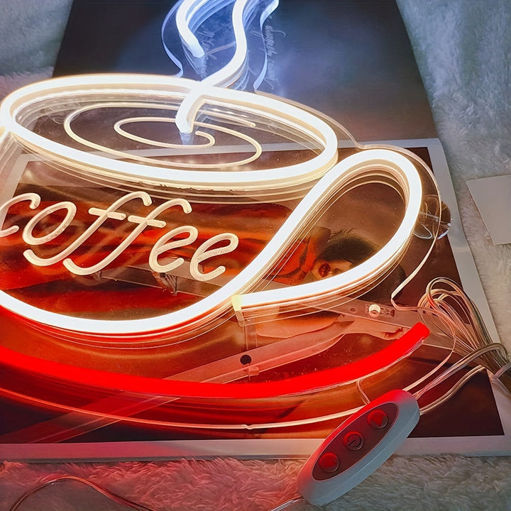 BowLift | LED Neon Coffee Mug Wall Light