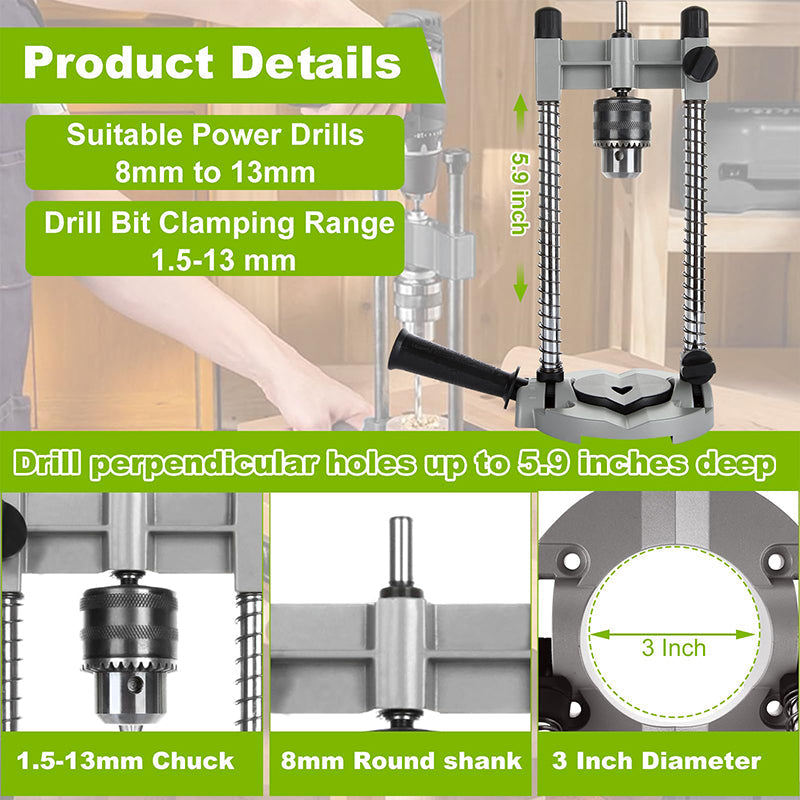 Drill stand with adjustable angle 45–90° | Bowlift