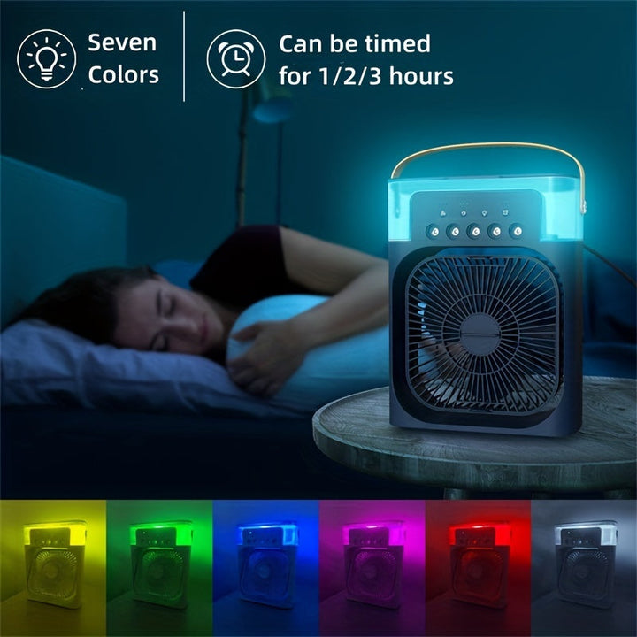 5A 2V Portable 600ml Spray Cooler Fan Desk USB Rechargeable Perfume Humidifier Air Conditioning A/C Cooling Fan 3 Wind Speeds | Bowlift