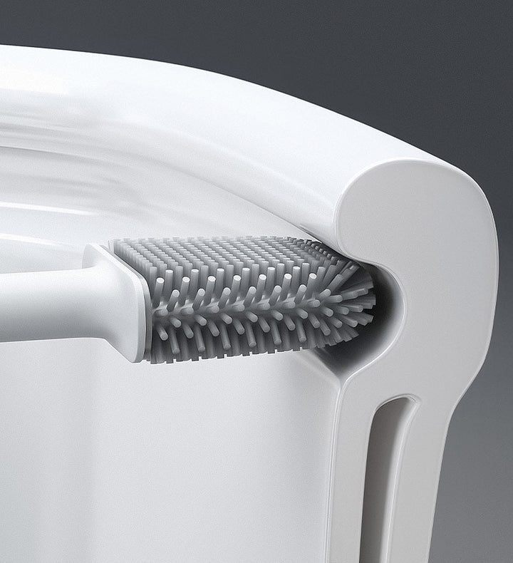 SiliClean – Antibacterial Wall Toilet Brush with Silicone Bowlift