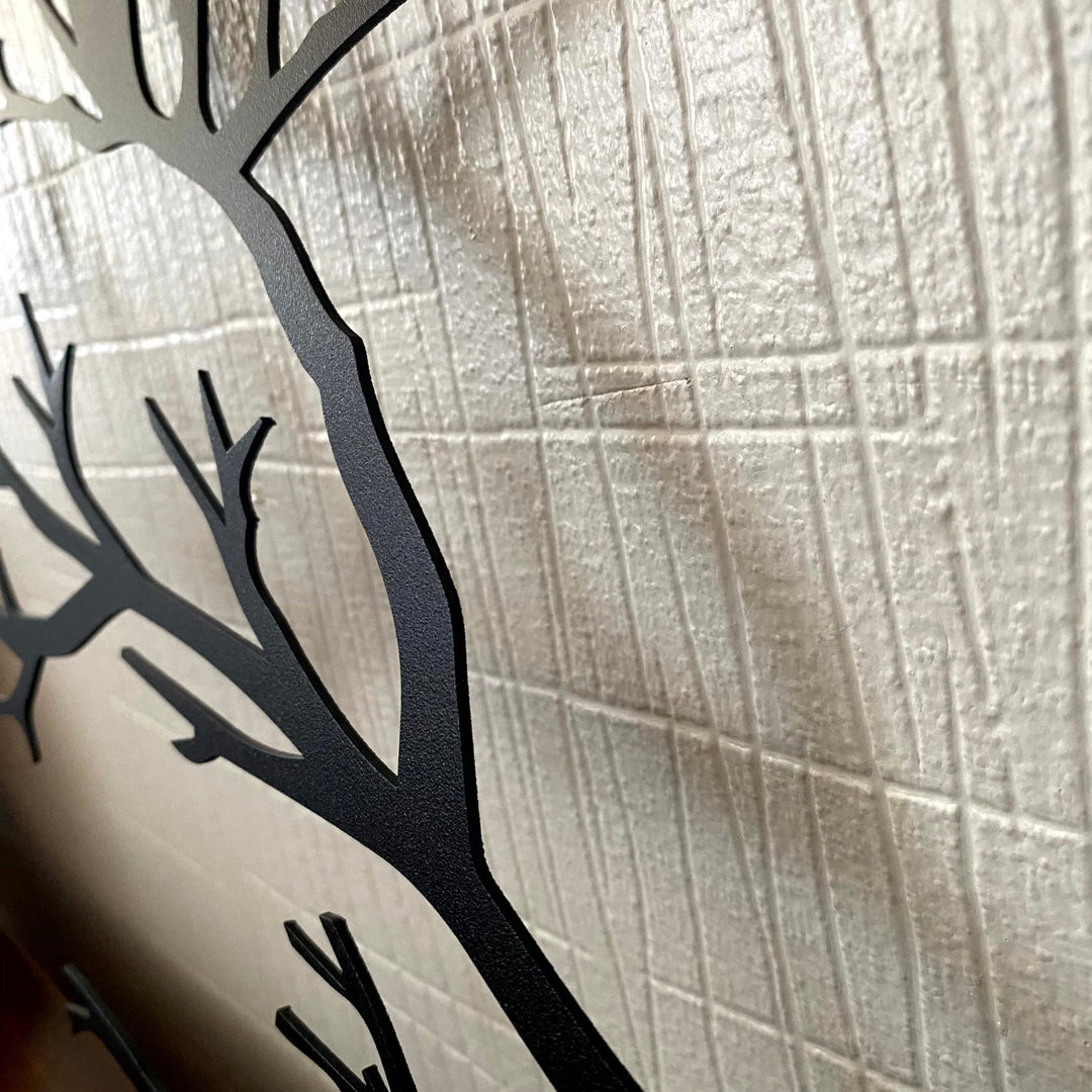 BowLift | PerchArt Metal Wall Decoration – Birds on a Branch for a Timeless Natural Appearance