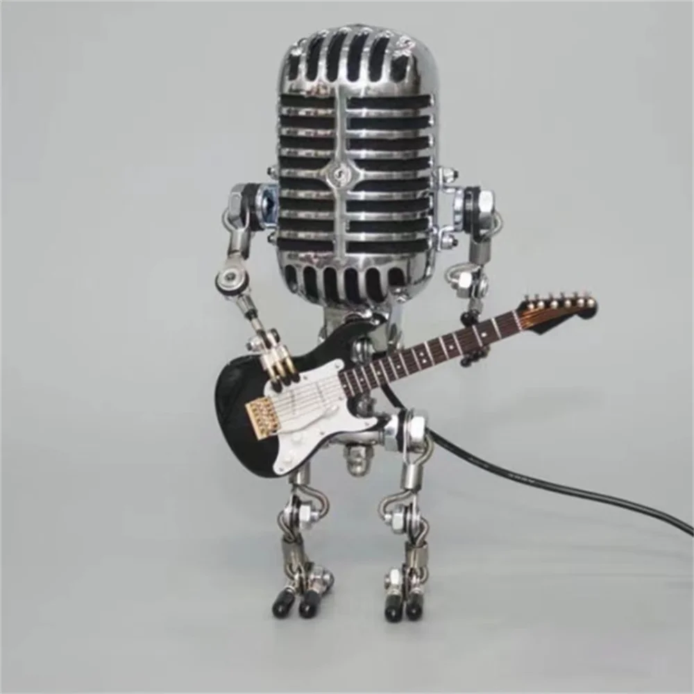 BowLift | Decorative Microphone Robot Lamp with Guitar – Max