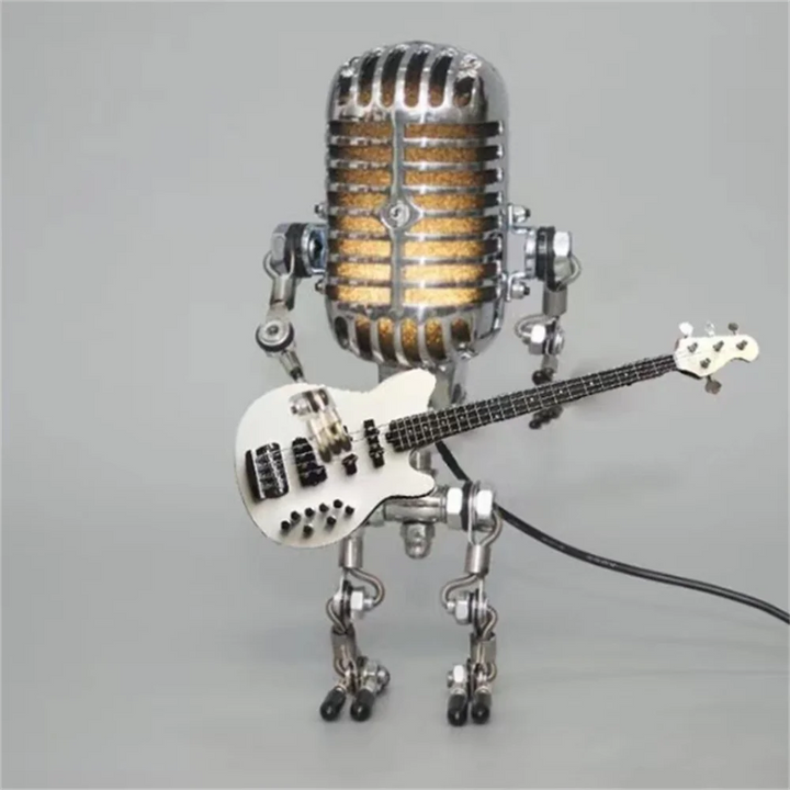 BowLift | Decorative Microphone Robot Lamp with Guitar – Max