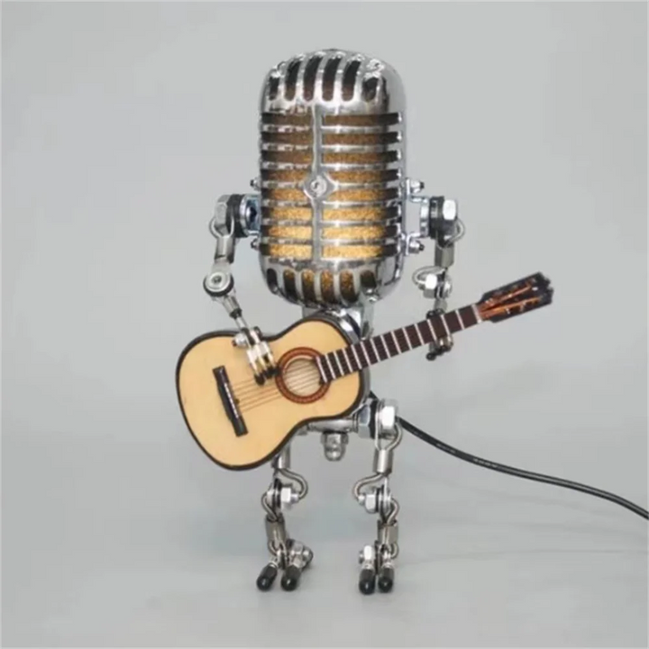 BowLift | Decorative Microphone Robot Lamp with Guitar – Max