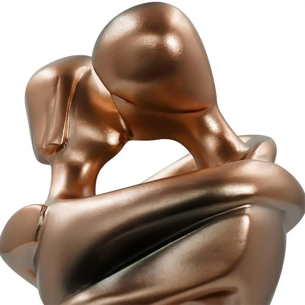 BowLift | Sentura Deco Sculpture Embracing Figures | Symbol of Love & Connection | Handmade Look | Resin