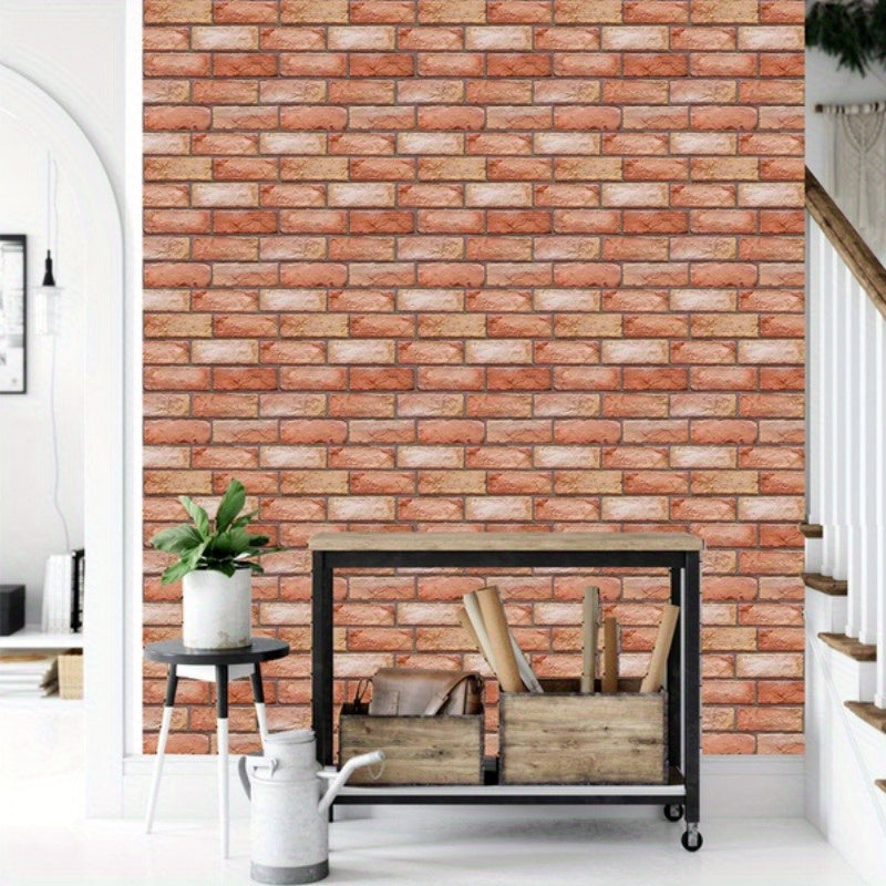 Self-adhesive 3D wall panels with brick and wood texture | Bowlift