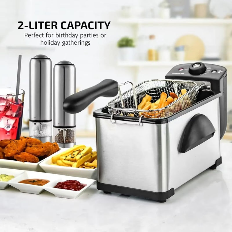 BowLift | 2L Electric Deep Fryer with Adjustable Temperature Control