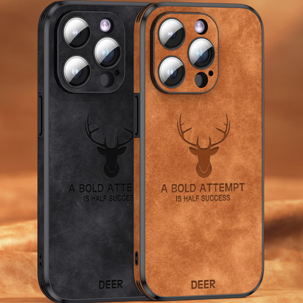 BowLift | Deer - Luxury Leather iPhone Case with Stylish Design and Shockproof Protection