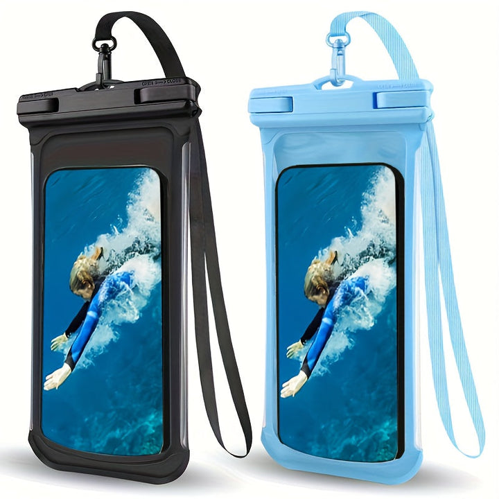 BowLift | Waterproof Phone Case with Neck Strap for Beach and Travel – Durable PVC Smartphone Case for 20-32 cm Devices
