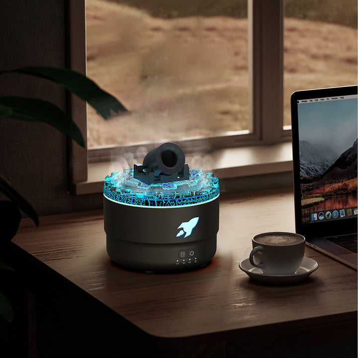 BowLift | Cannon Humidifier Aroma Diffuser Water Mist Night Light Lava Perfect Gift
