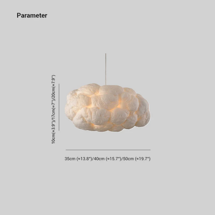 BowLift | Design Cloud LED Pendant Light White PVC/Cotton - Nimbus