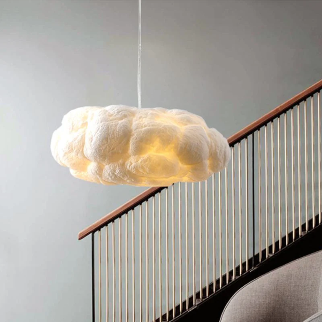 BowLift | Design Cloud LED Pendant Light White PVC/Cotton - Nimbus