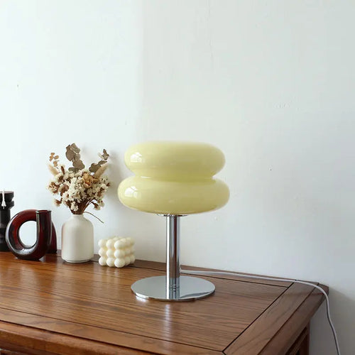 BowLift | DESIGNER GLASS TABLE LAMP - AMBIENT LED LAMP FOR BEDROOM AND STUDY
