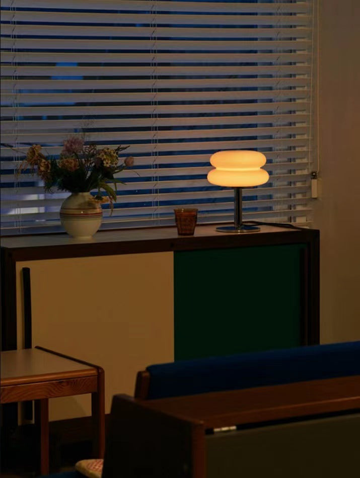 BowLift | DESIGNER GLASS TABLE LAMP - AMBIENT LED LAMP FOR BEDROOM AND STUDY