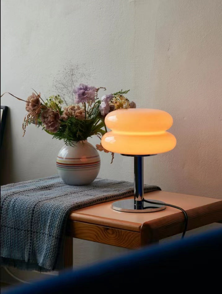 BowLift | DESIGNER GLASS TABLE LAMP - AMBIENT LED LAMP FOR BEDROOM AND STUDY