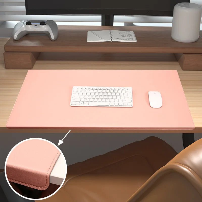 BowLift | RESTEDGE – Ergonomic PU Leather Desk Pad with Wrist & Elbow Support