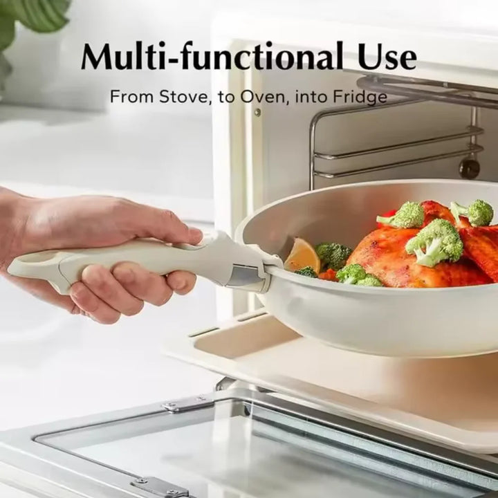 Detachable Pot Handle Heat-Resistant Non-Slip One-Click Cookware Handle | Bowlift