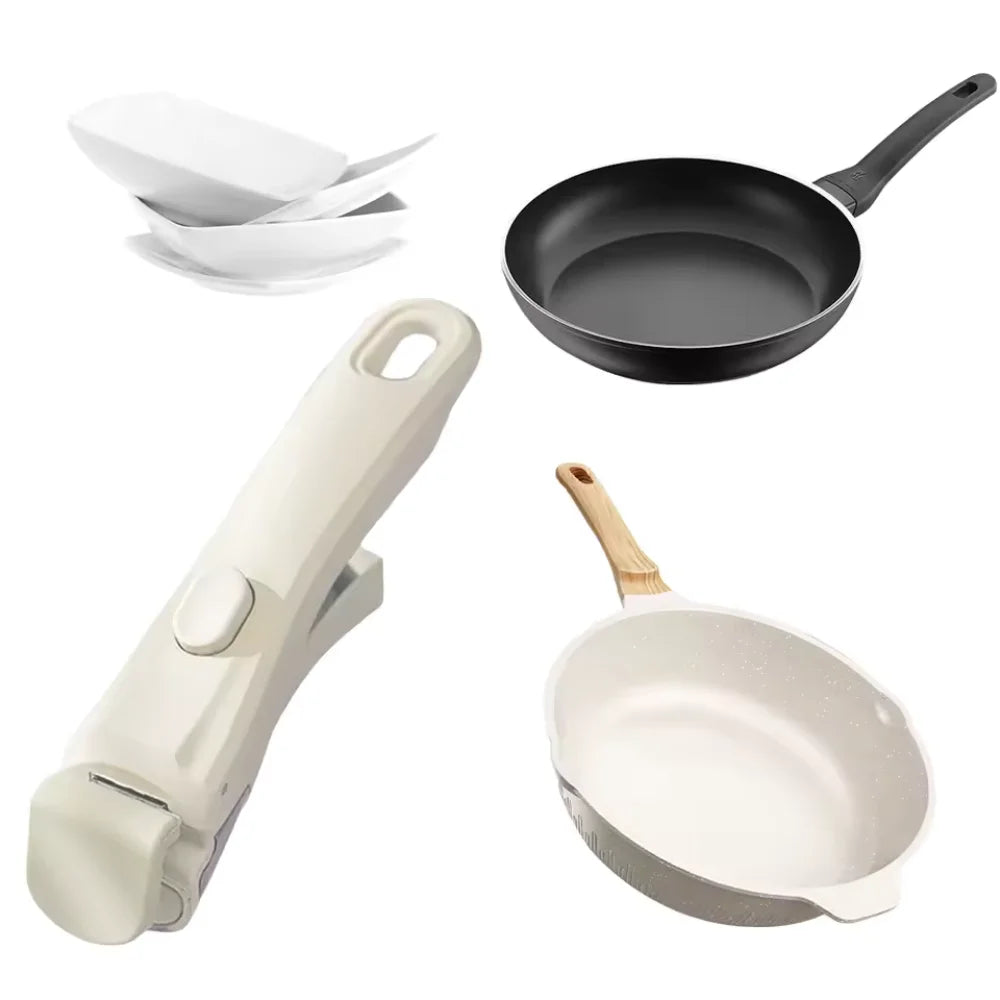 Detachable Pot Handle Heat-Resistant Non-Slip One-Click Cookware Handle | Bowlift