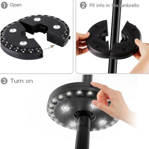 BowLift | Detachable Patio Umbrella Light